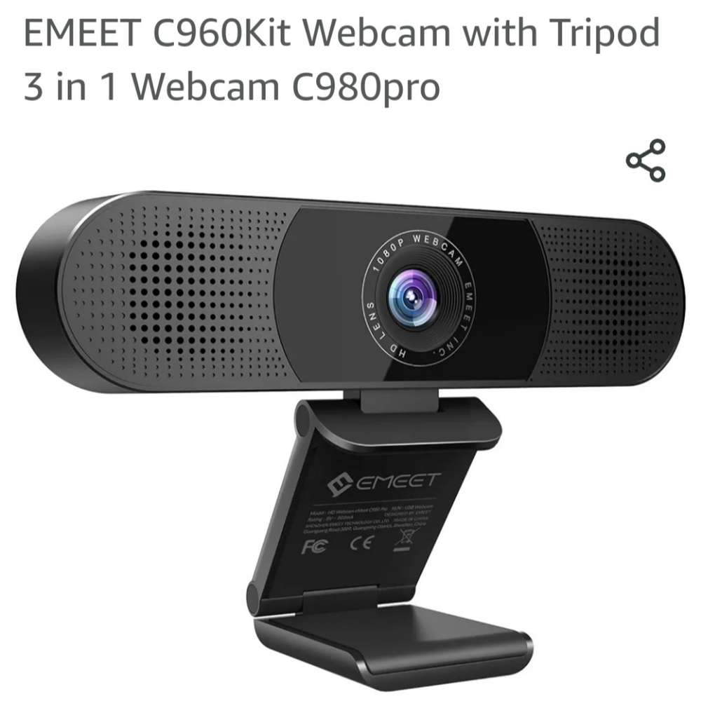 Webcam with tripod